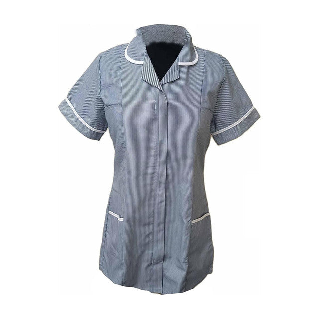 Skyuniforms T33 Nursing Tunics with Stripes, Woman Girls Ladies Tops Office Uniform, in Multicolors