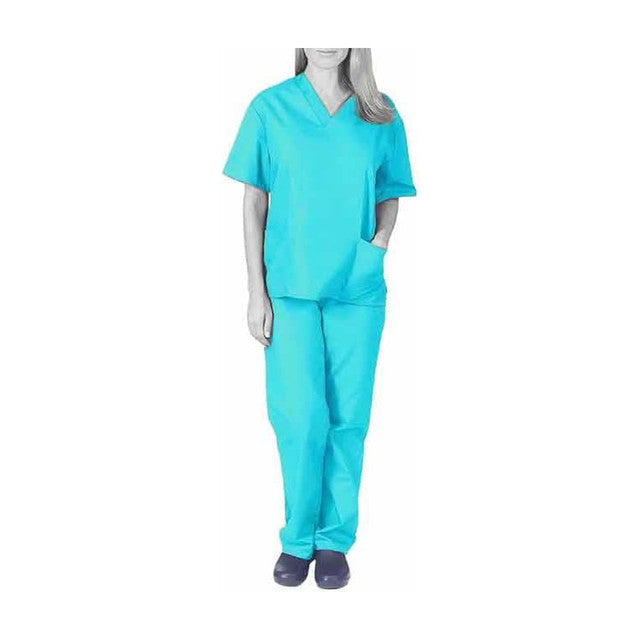 Sky Mens and Womens Hospital Doctors Scrub Trousers Top Set, Medical Doctor Uniform, Lightweight Fabric Medical Work Wear