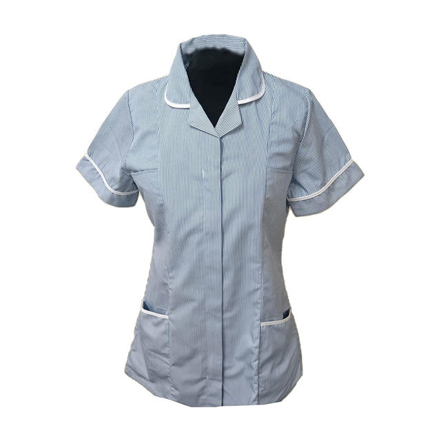Skyuniforms T33 Nursing Tunics with Stripes, Woman Girls Ladies Tops Office Uniform, in Multicolors