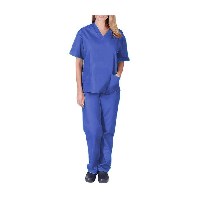 Sky Mens and Womens Hospital Doctors Scrub Trousers Top Set, Medical Doctor Uniform, Lightweight Fabric Medical Work Wear