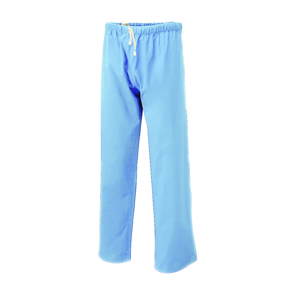 Sky Mens and Womens Hospital Doctors Scrub Trousers, Medical Doctor Uniform, Lightweight Fabric Medical Work Wear, Sky Blue