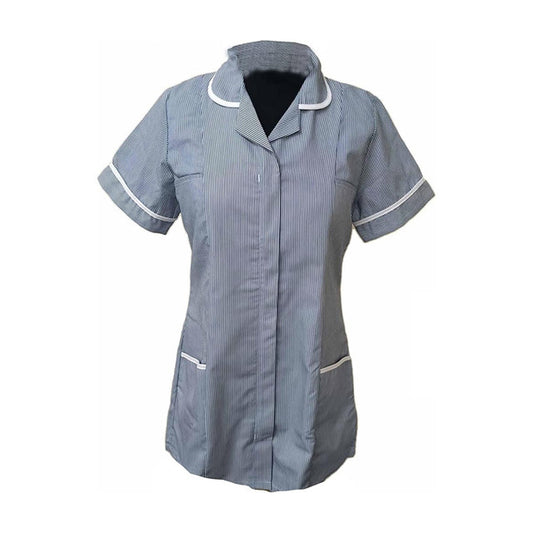 Skyuniforms T33 Nursing Tunics with Stripes, Woman Girls Ladies Tops Office Uniform, in Multicolors