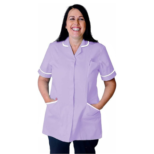 Skyuniforms T66 Healthcare and Beauty Tunics Woman Girls Ladies Tops Office Uniform Shirts