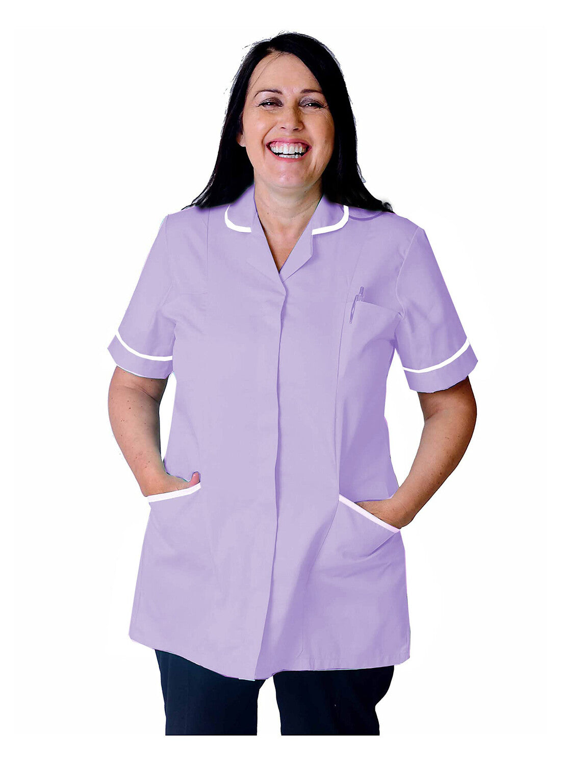 Skyuniforms T66 Healthcare and Beauty Tunics Woman Girls Ladies Tops Office Uniform Shirts in Multicolors