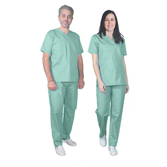 Sky Mens and Womens Hospital Doctors Scrub Trousers Top Set, Medical Doctor Uniform, Lightweight Fabric Medical Work Wear