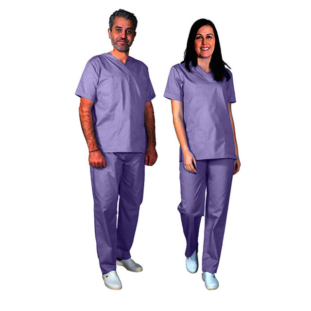 Sky Mens and Womens Hospital Doctors Scrub Trousers Top Set, Medical Doctor Uniform, Lightweight Fabric Medical Work Wear